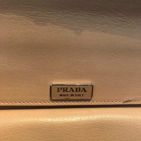 Prada Madras Woven Leather Chain Flap Bag Cammeo - Picture 7 of 8